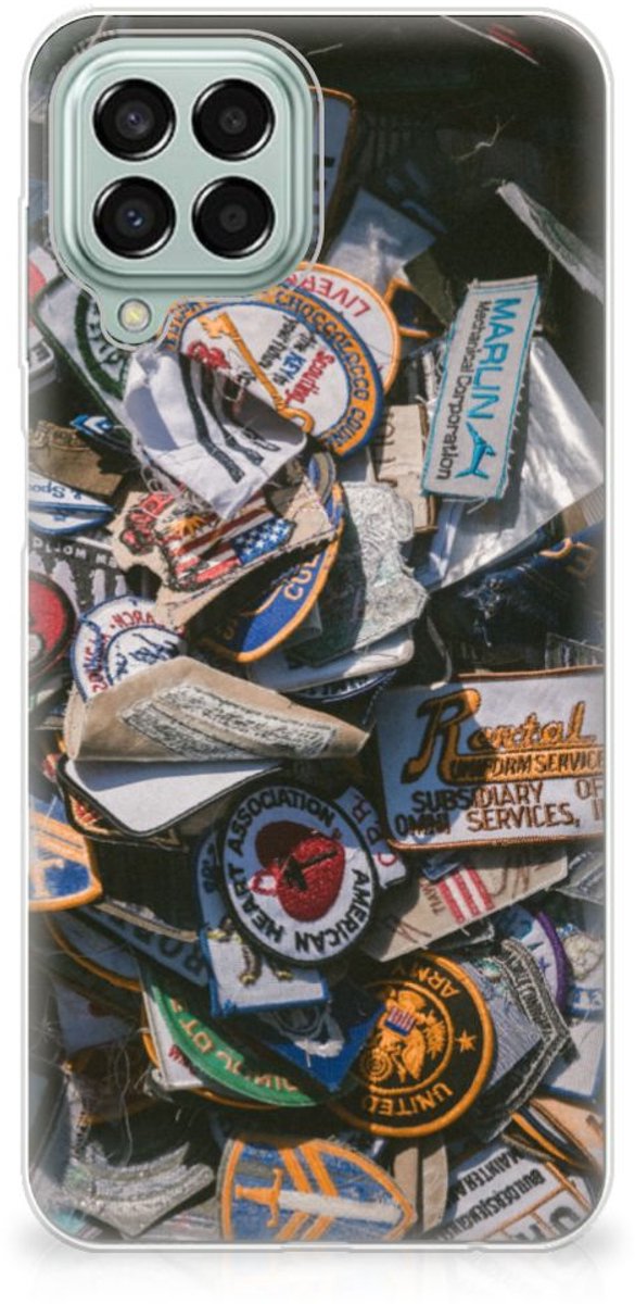 Samsung Galaxy M33 Siliconen Hoesje met foto Badges