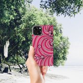 iPhone 14 Bookcase Swirl Pink