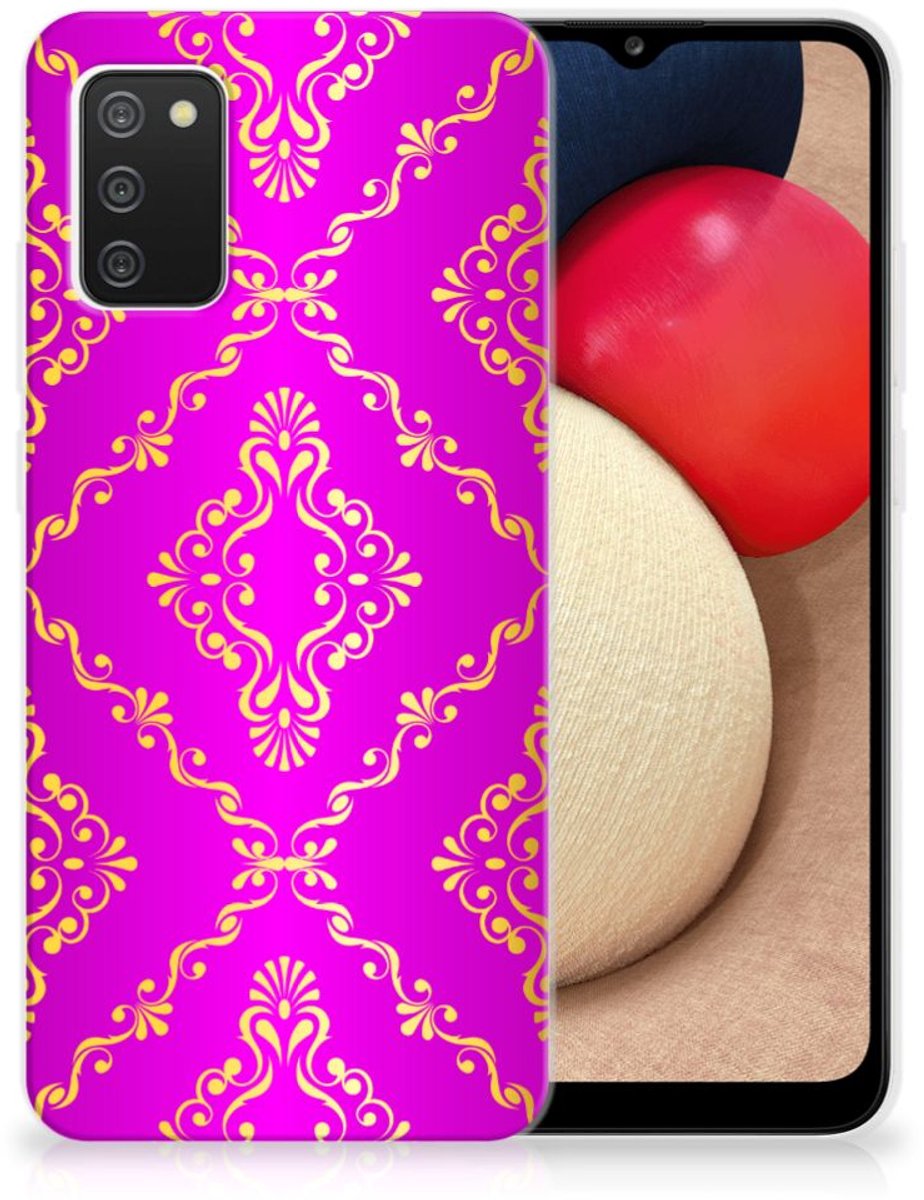 Siliconen Hoesje Samsung Galaxy A02s Barok Roze