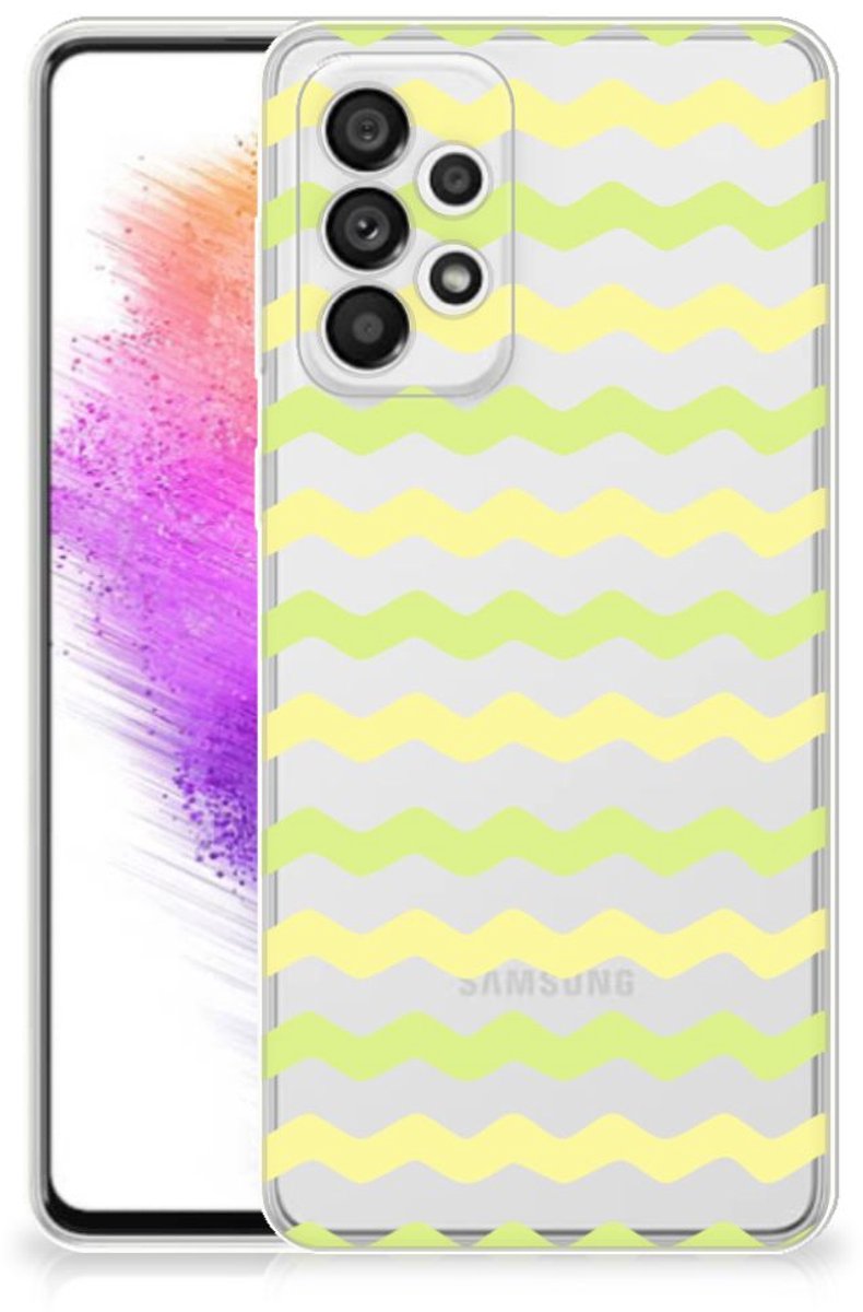 Samsung Galaxy A73 5G TPU bumper Waves Yellow