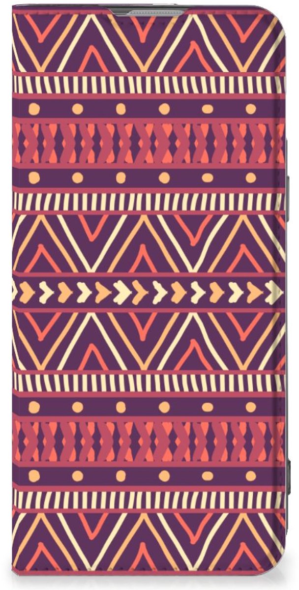 OnePlus Nord 2T Hoesje met Magneet Aztec Paars