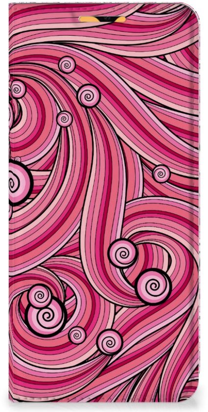 Coque pour téléphone portable OPPO A15 Coque photo Design Swirl Pink