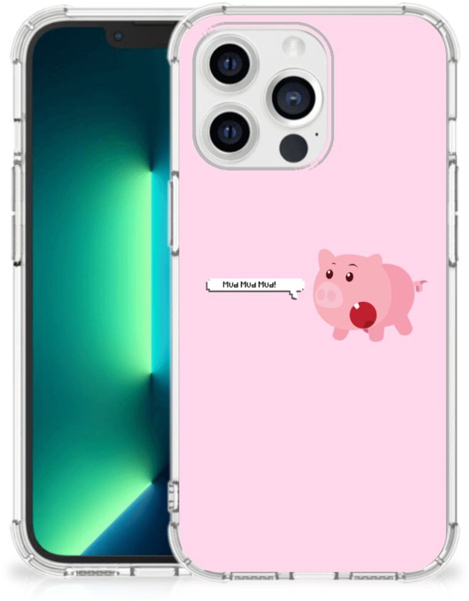 iPhone 13 Pro Max Stevig Bumper Hoesje Pig Mud