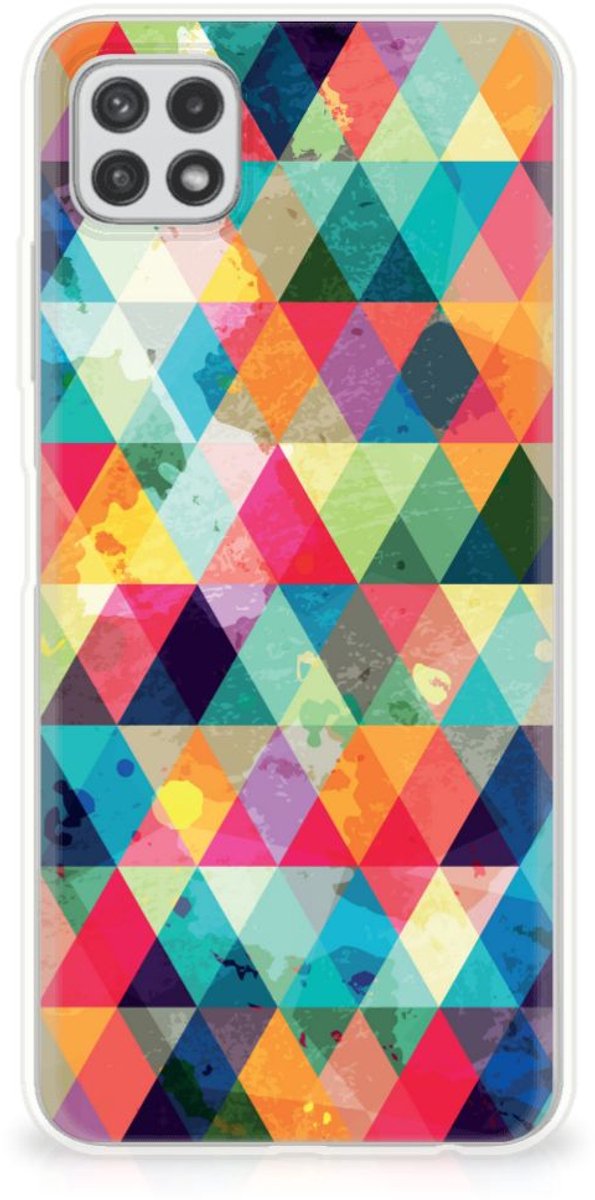 TPU Hoesje voor Samsung Galaxy A22 5G TPU bumper Geruit