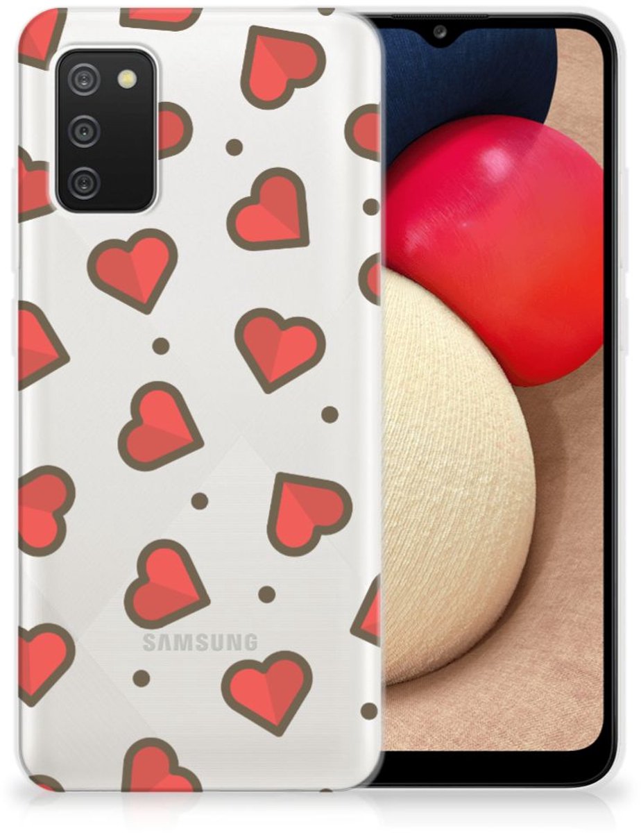 Samsung Galaxy A02s TPU bumper Hearts