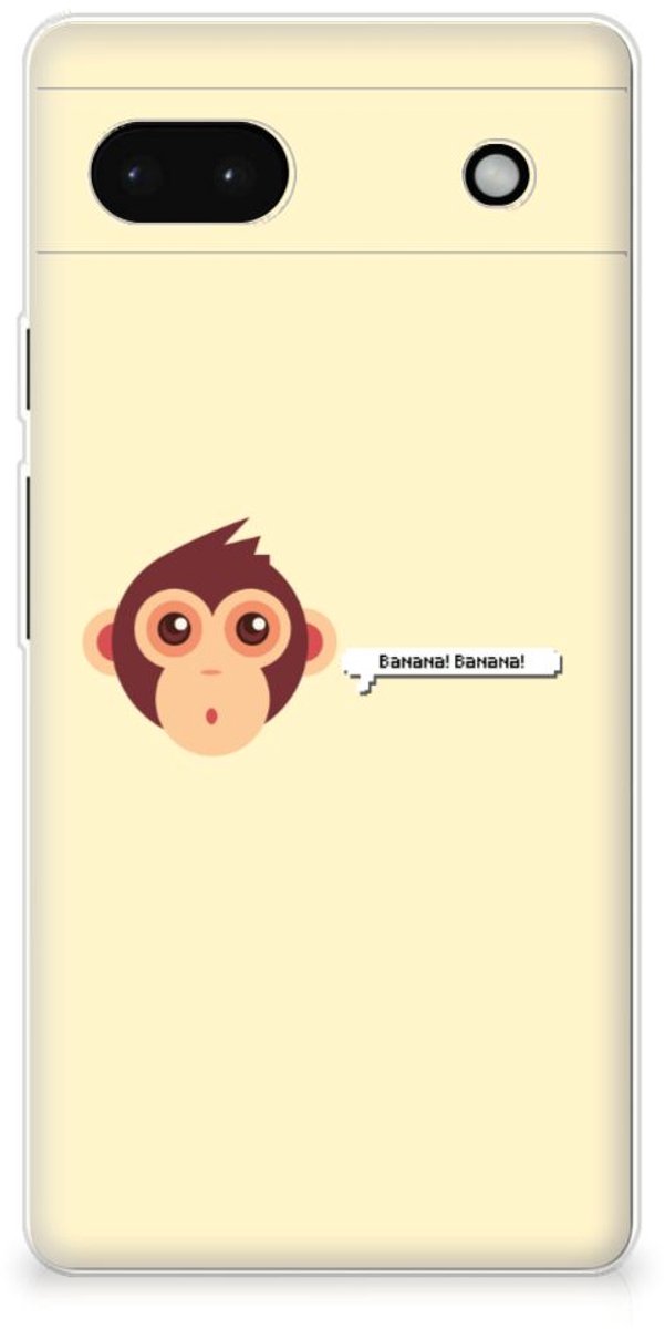 Google Pixel 6A Telefoonhoesje met Naam Monkey