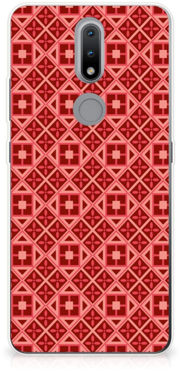 Nokia 2.4 TPU bumper Batik Rood
