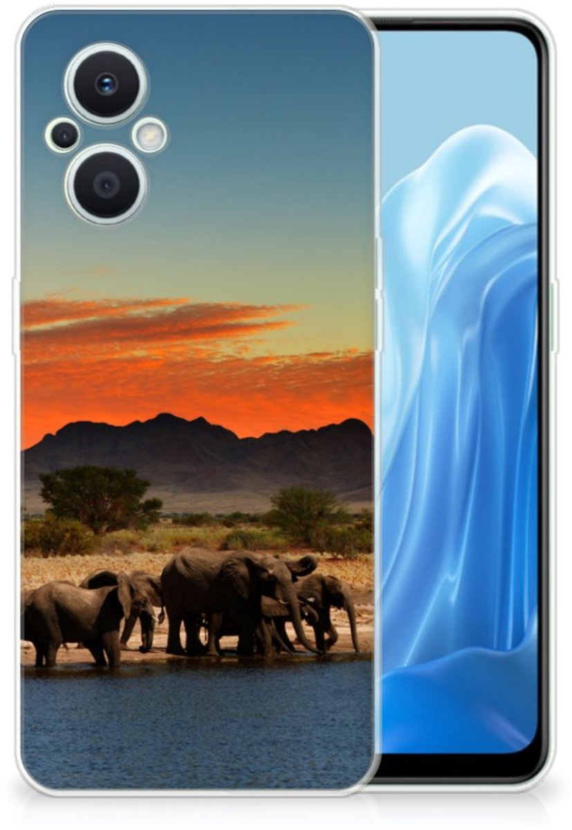 OPPO Reno8 Lite TPU Hoesje Olifanten