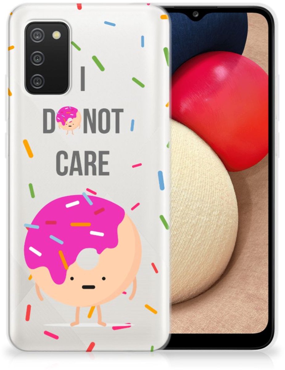TPU Hoesje voor Samsung Galaxy A02s Siliconen Case Donut Roze