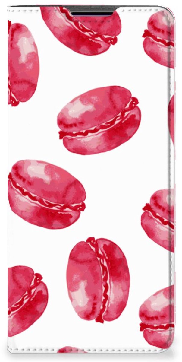 Motorola Edge 30 Pro Flip Style Cover Pink Macarons