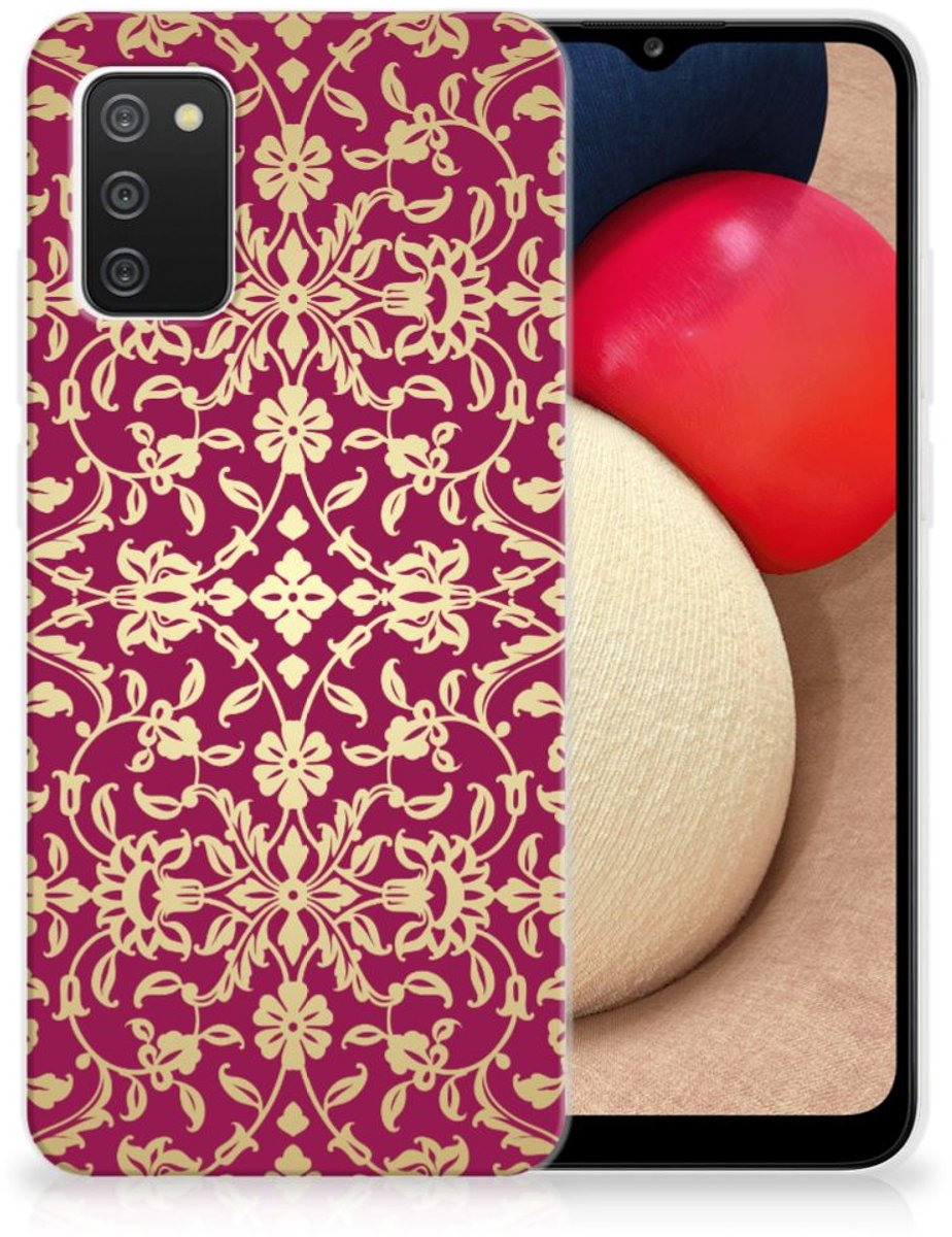 Siliconen Hoesje Samsung Galaxy A02s Barok Pink