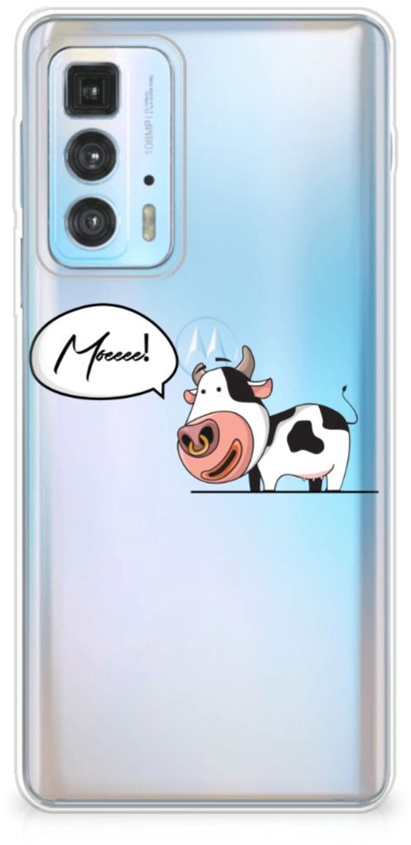 Motorola Edge 20 Pro Telefoonhoesje met Naam Cow
