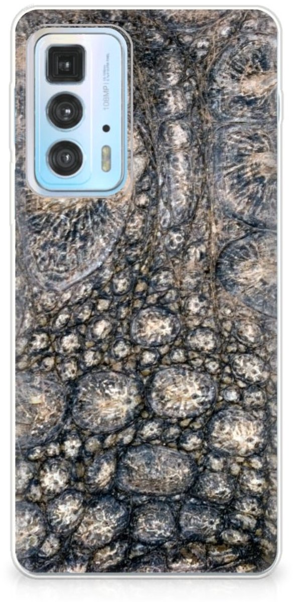 Motorola Edge 20 Pro TPU Hoesje Krokodillenprint