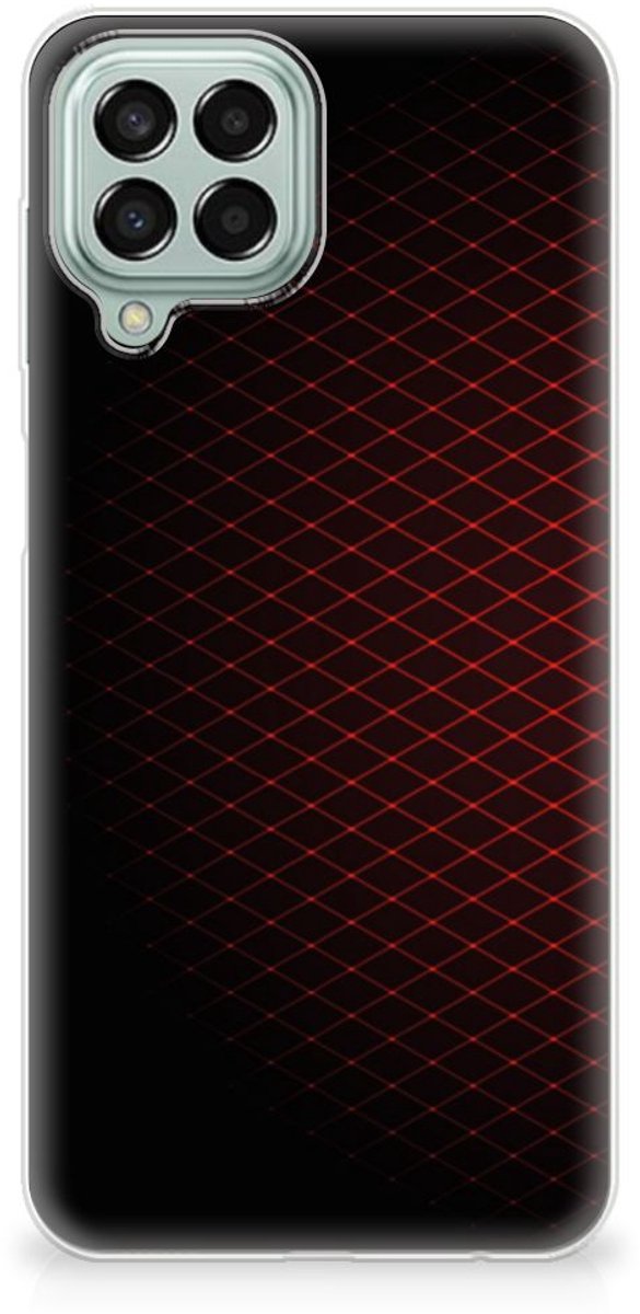 Samsung Galaxy M33 TPU bumper Geruit Rood