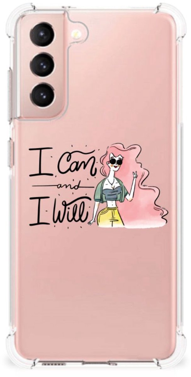 Samsung Galaxy S21 FE Stevig Bumper Hoesje i Can