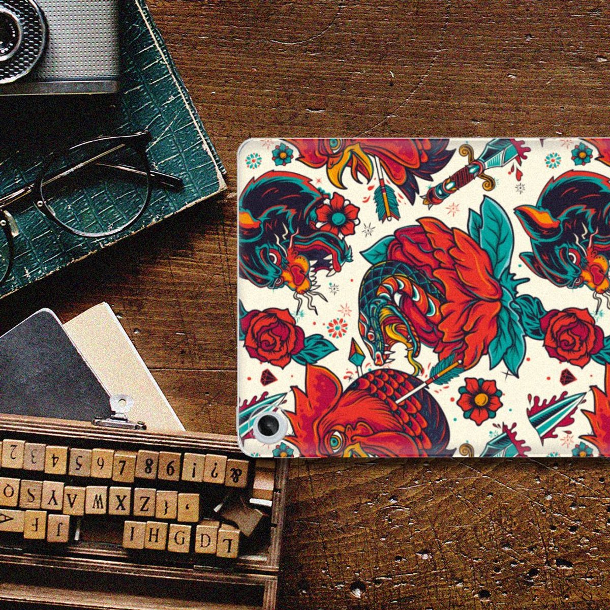 Tablet Backcover met foto voor Lenovo Tab M10 Plus (3e generatie) Old Skool