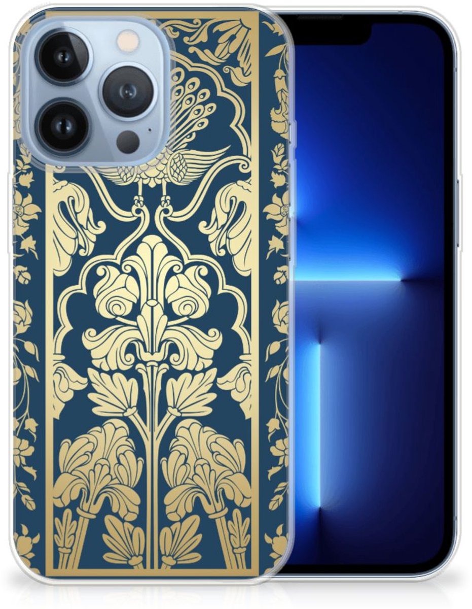 Apple iPhone 13 Pro TPU Case Beige Flowers