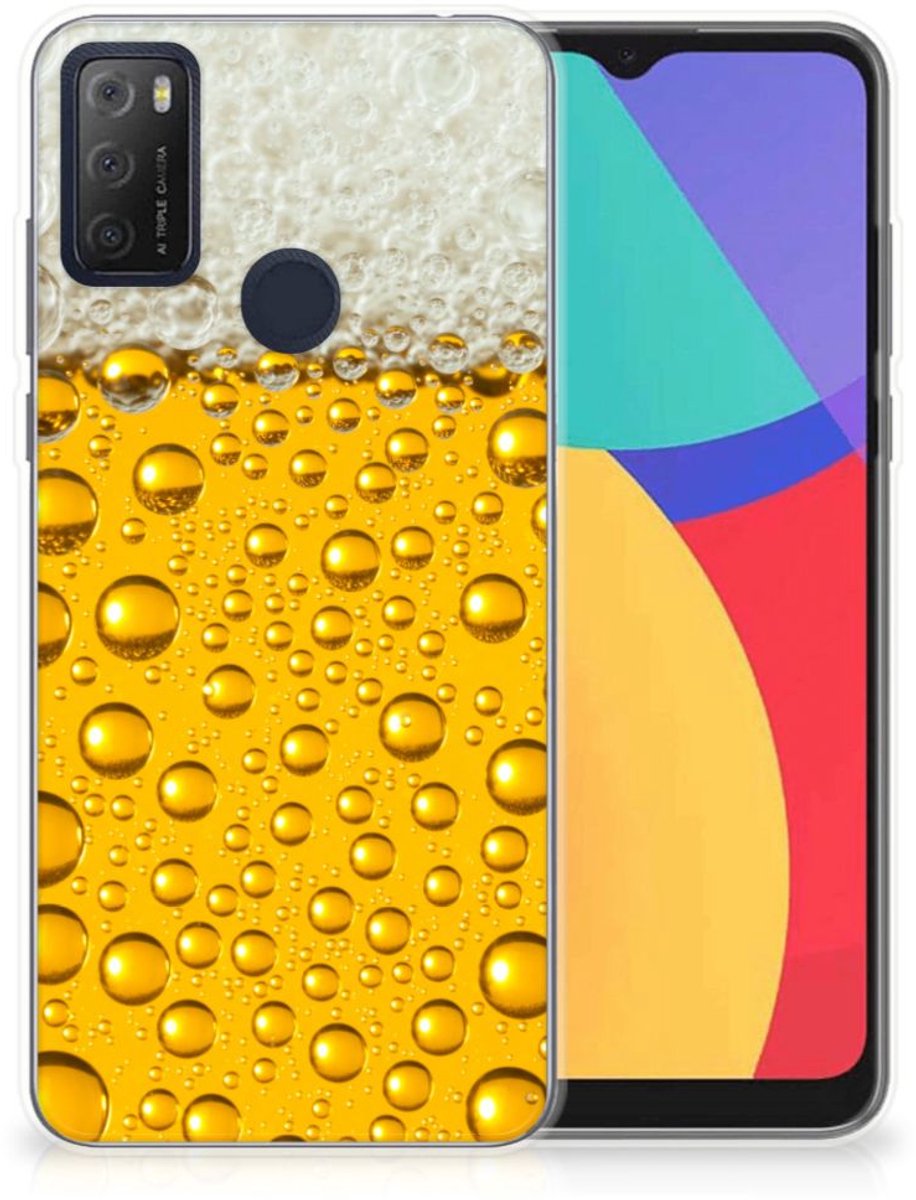 Alcatel 1S (2021) Siliconen Case Bier