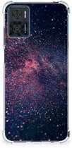 Coque smartphone Motorola Moto E22 | Étui mobile E22i avec bord transparent Étoiles