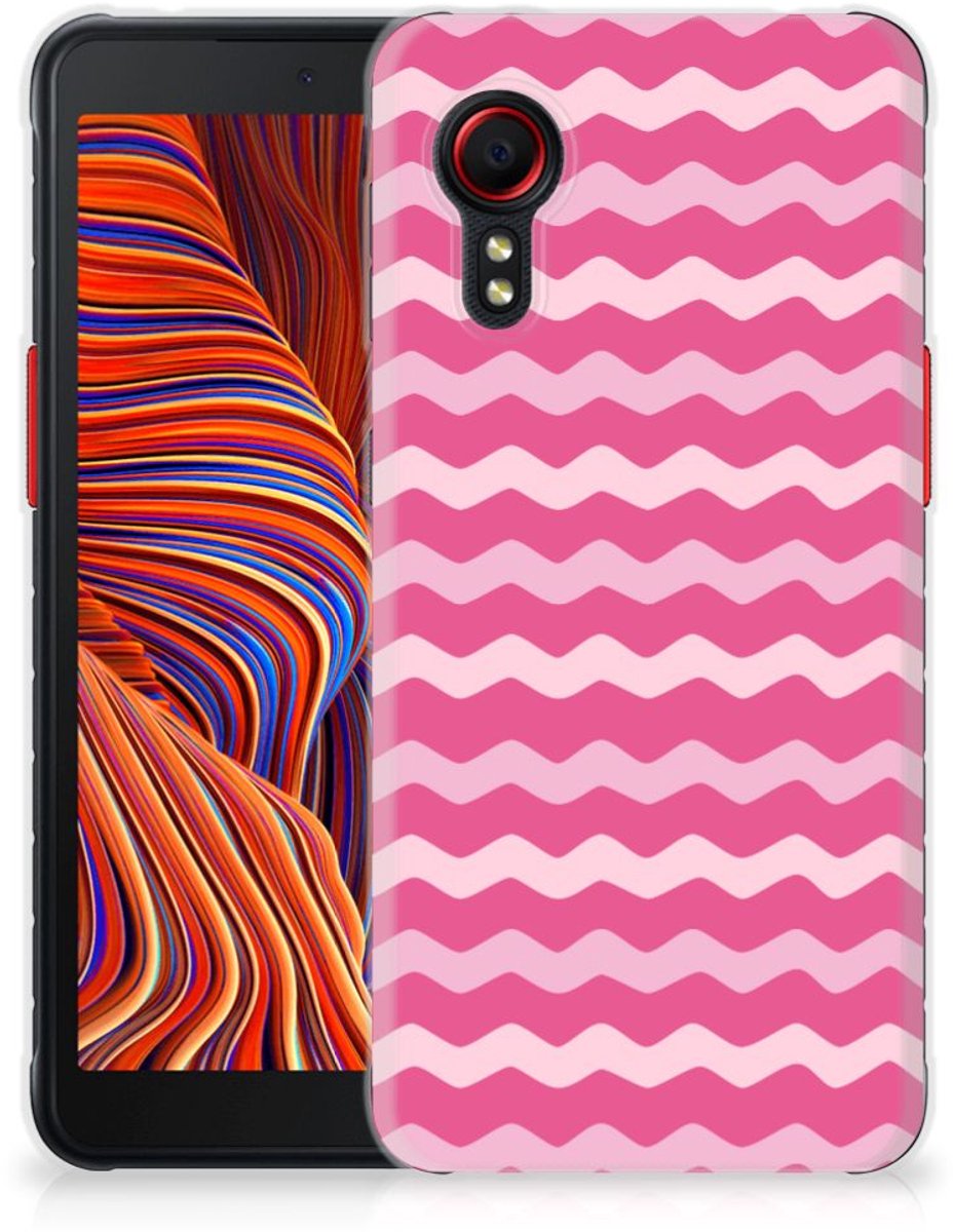 Samsung Galaxy Xcover 5 TPU bumper Waves Pink