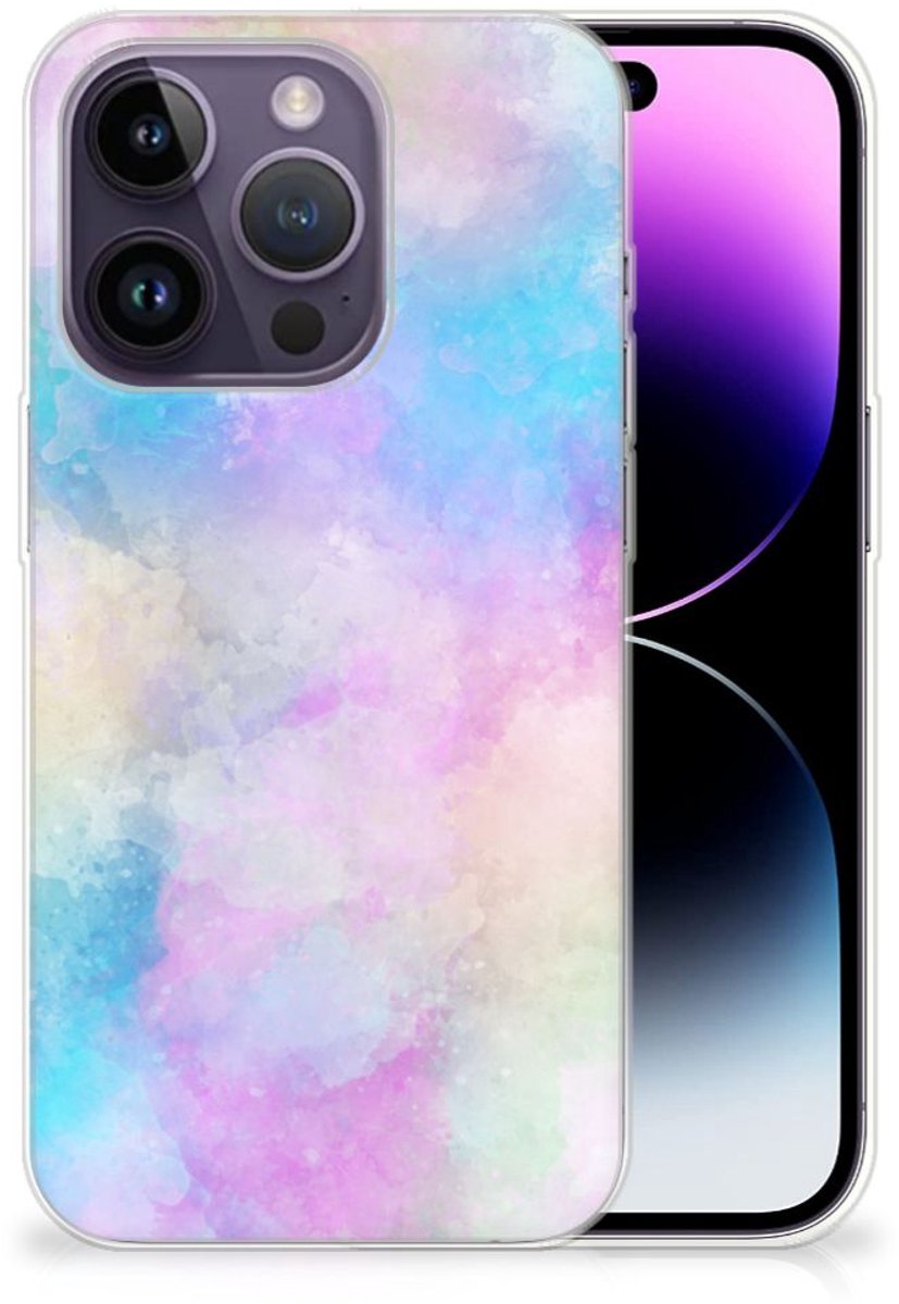 Hoesje maken Apple iPhone 14 Pro Watercolor Light