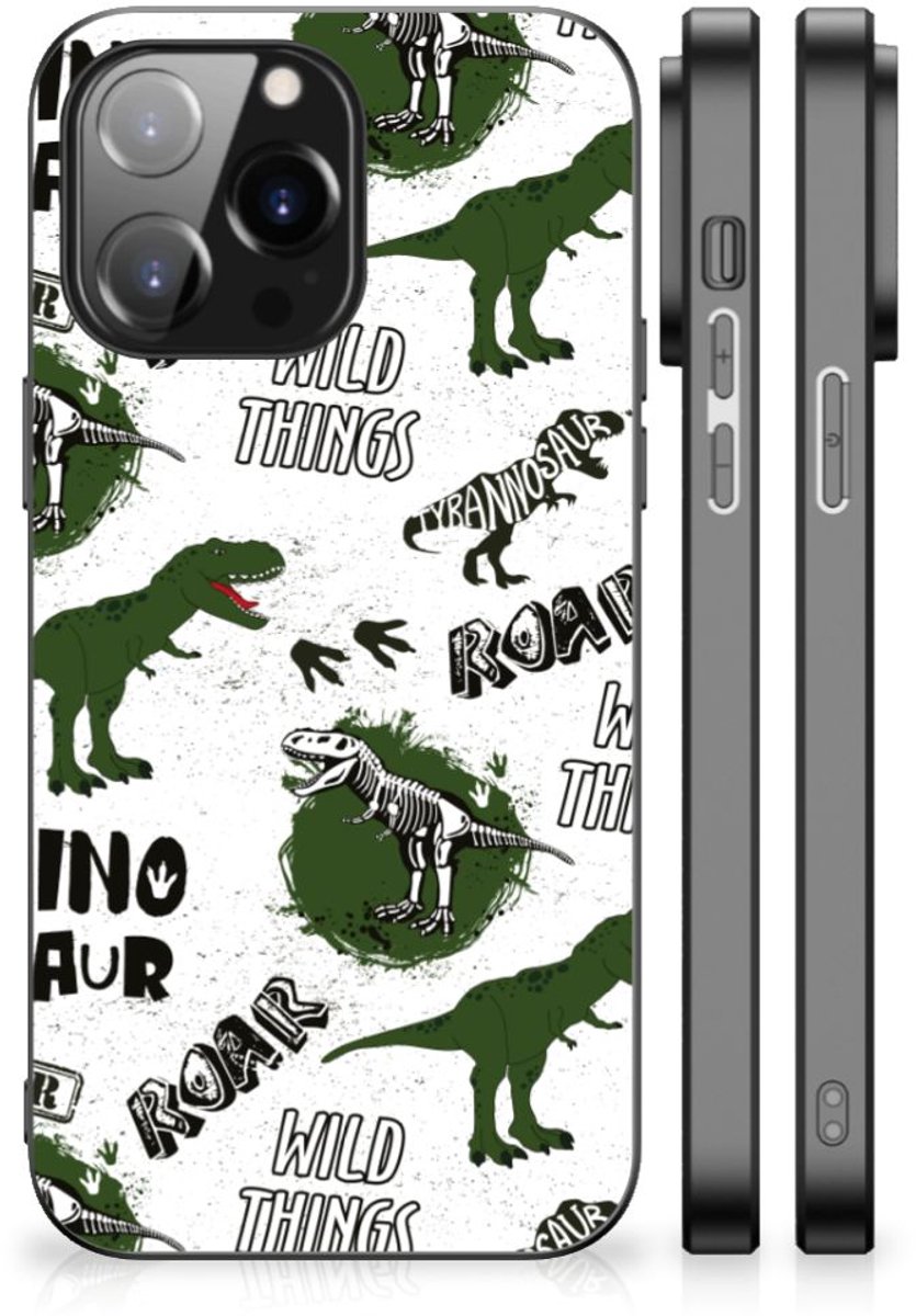 Dierenprint Telefoonhoesje voor iPhone 14 Pro Max Dinosaurus