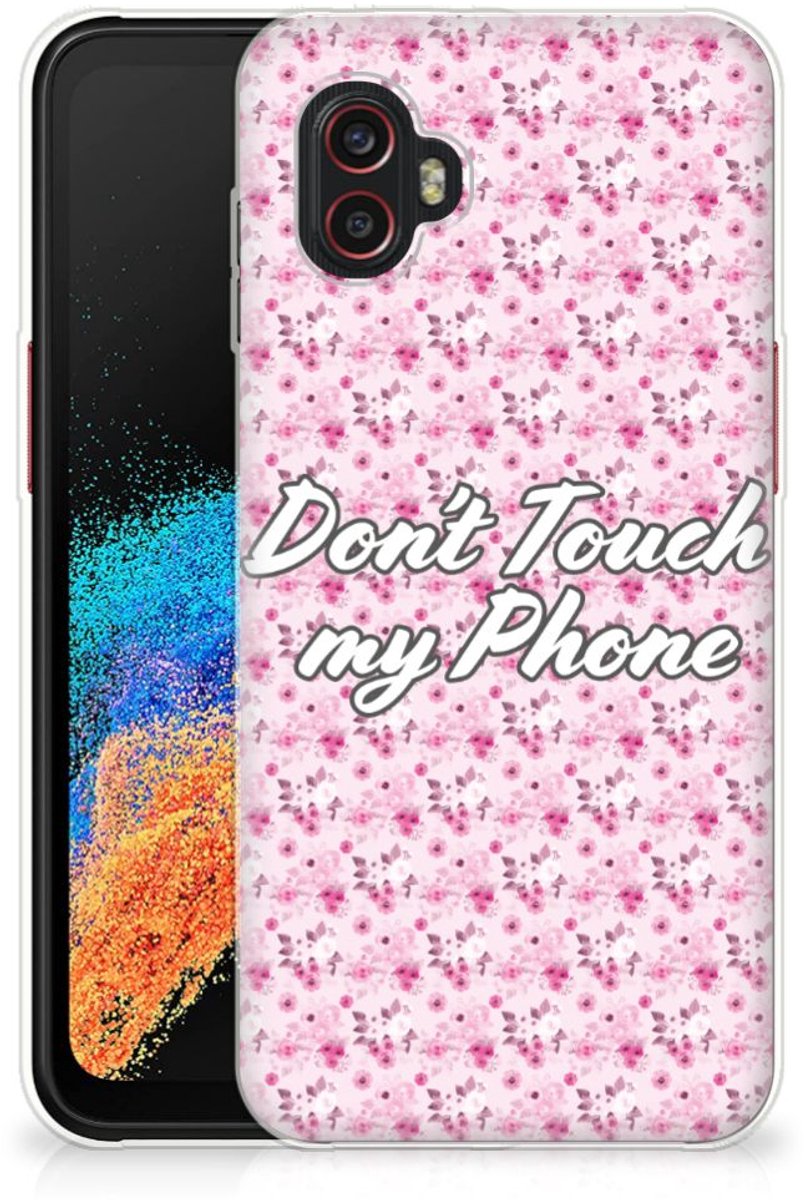 Samsung Galaxy Xcover 6 Pro Silicone-hoesje Flowers Pink DTMP