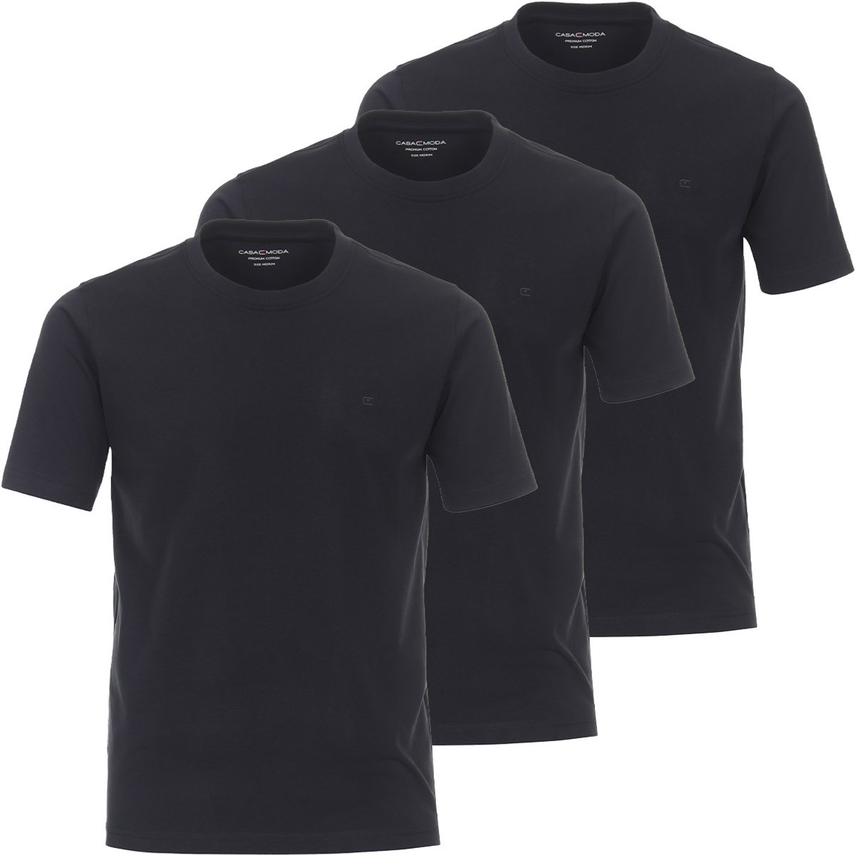 CASAMODA Heren t-shirt 3 pack Basic