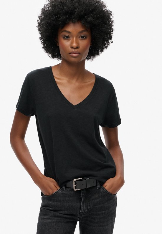 Superdry T-shirt STUDIOS SLUB EMB VEE TEE femme