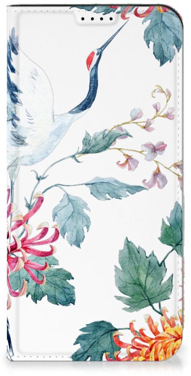 Samsung Galaxy A55 Hoesje maken Bird Flowers