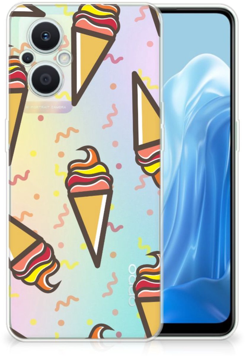OPPO Reno8 Lite Siliconen Case Icecream