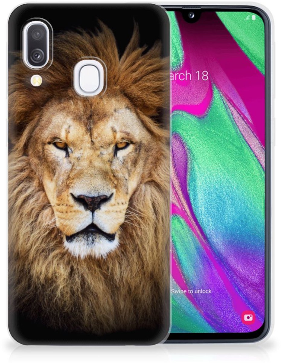 Samsung Galaxy A40 TPU Hoesje Leeuw