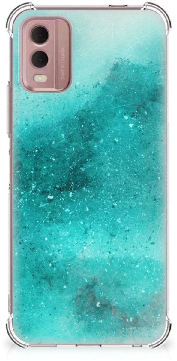 Back Cover Nokia C32 Painting Blue