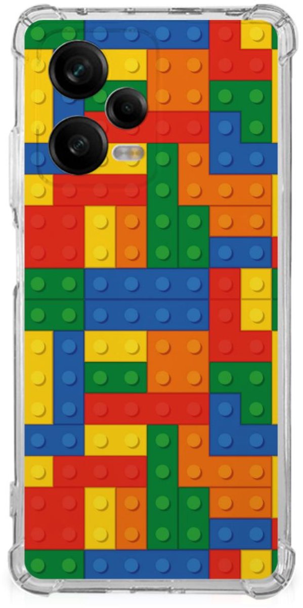 Xiaomi Redmi Note 12 Pro Doorzichtige Silicone Hoesje Blokken