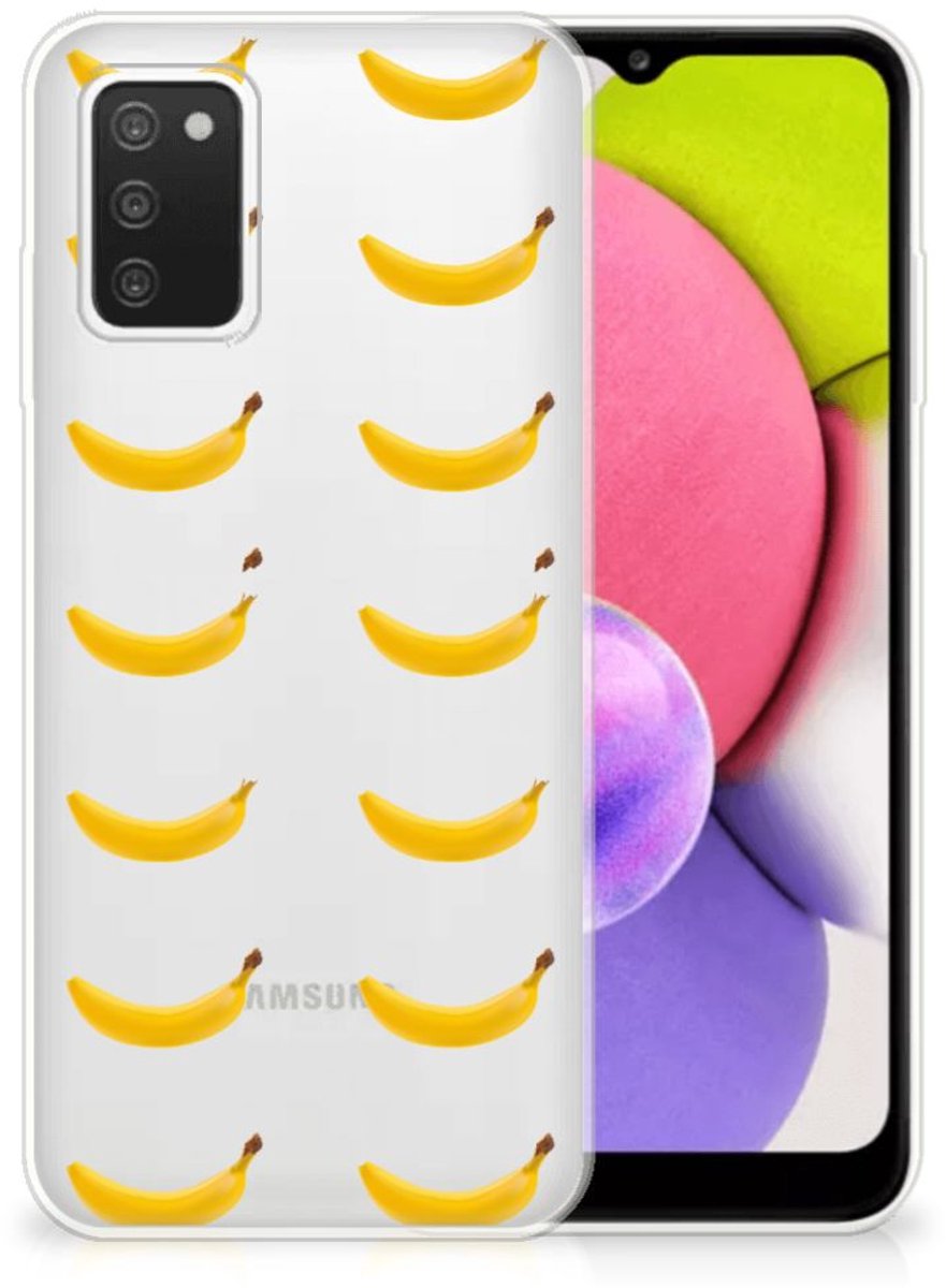 Samsung Galaxy A03S Siliconen Case Banana