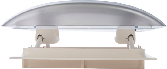 pro-Styling Binnenframe voor MPK dakkap, model 29/290, 28 x 28 cm, kunststof, parelwit, voor caravan, camper, caravan met muggennet