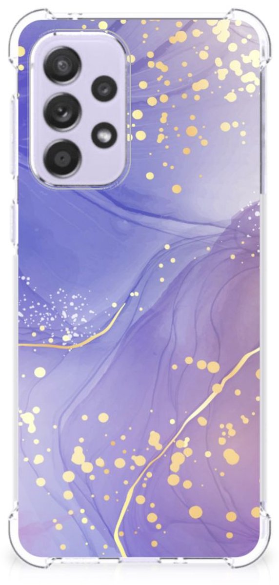 Back Cover voor Samsung Galaxy A33 Watercolor Paars