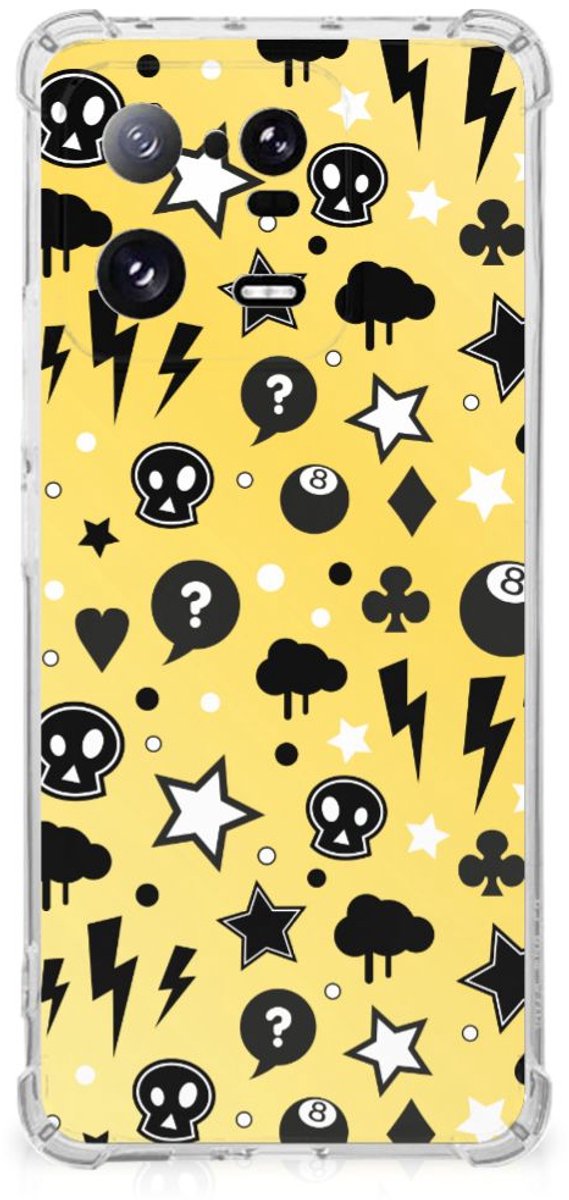 Back Cover voor Extreme Case Xiaomi 13 Pro Punk Geel