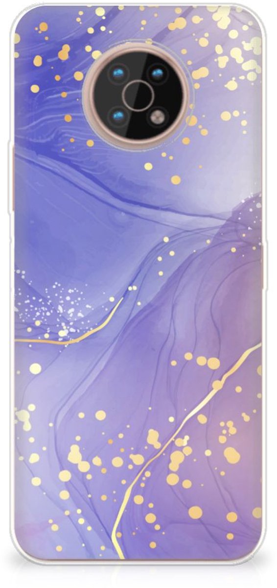 Hoesje maken voor Nokia G50 Watercolor Paars