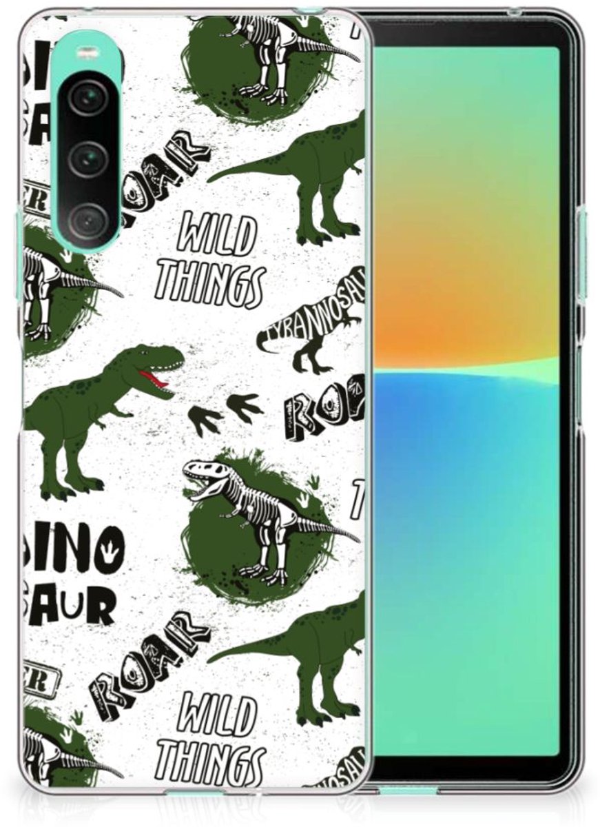 TPU Hoesje voor Sony Xperia 10 V Dinosaurus
