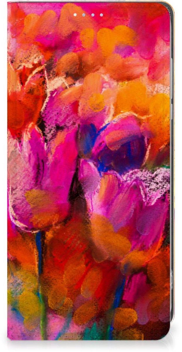 Bookcase Motorola Moto G84 Tulips