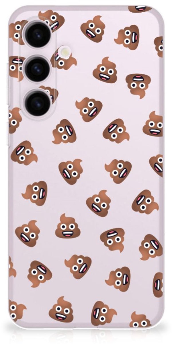 TPU bumper voor Samsung Galaxy S24 Plus Poep Emojis