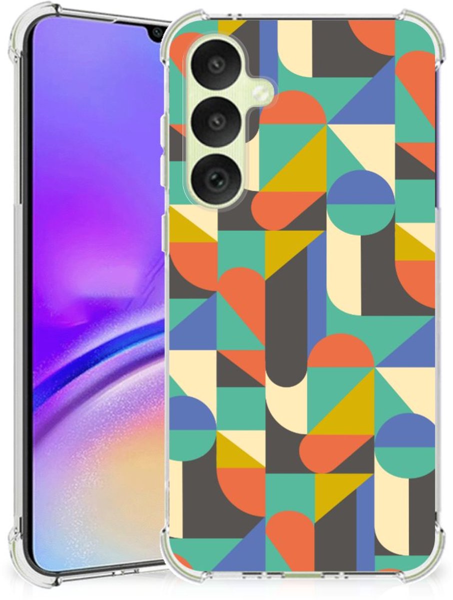Samsung Galaxy A35 Doorzichtige Silicone Hoesje Funky Retro