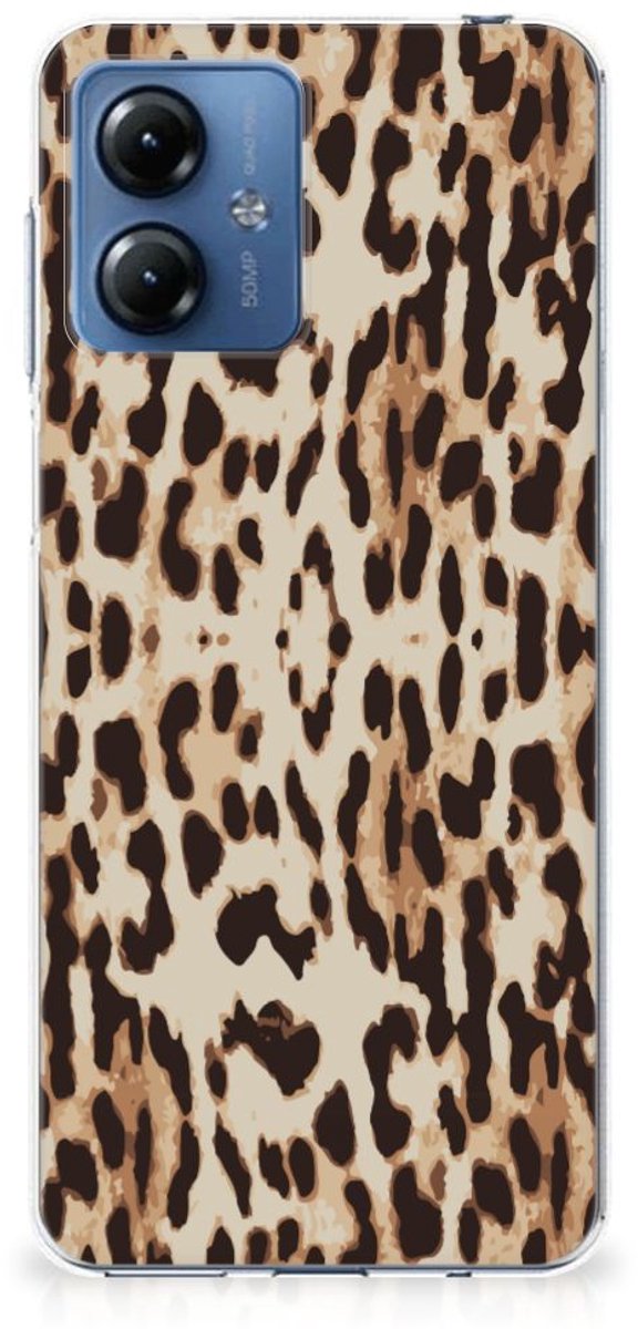 Motorola Moto G14 TPU Hoesje Leopard
