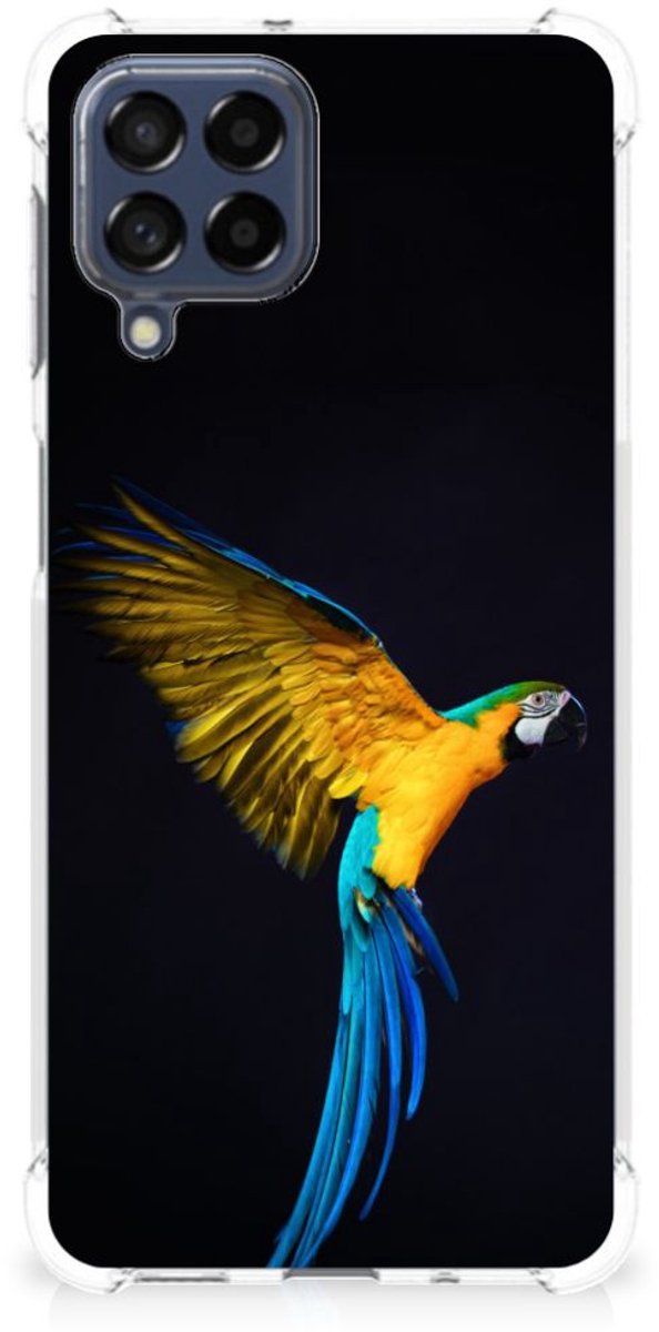 Samsung Galaxy M53 Case Anti-shock Papegaai