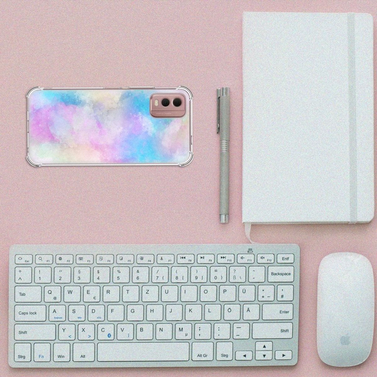 Back Cover Nokia C32 Watercolor Light