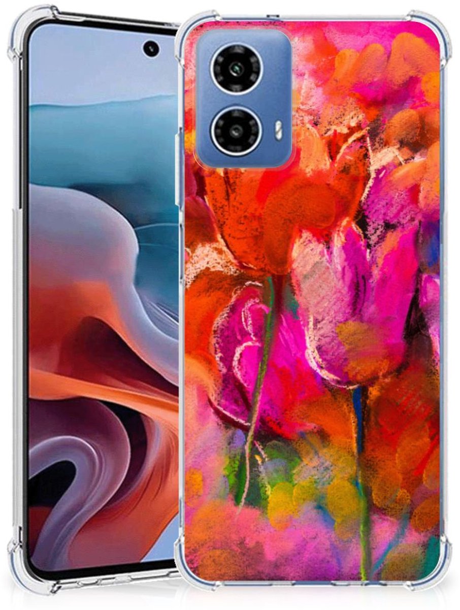 Back Cover Motorola Moto G34 Tulips