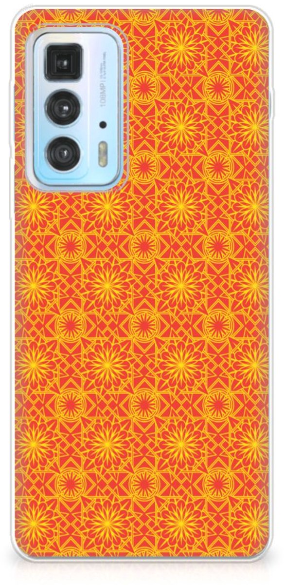 Motorola Edge 20 Pro TPU bumper Batik Oranje