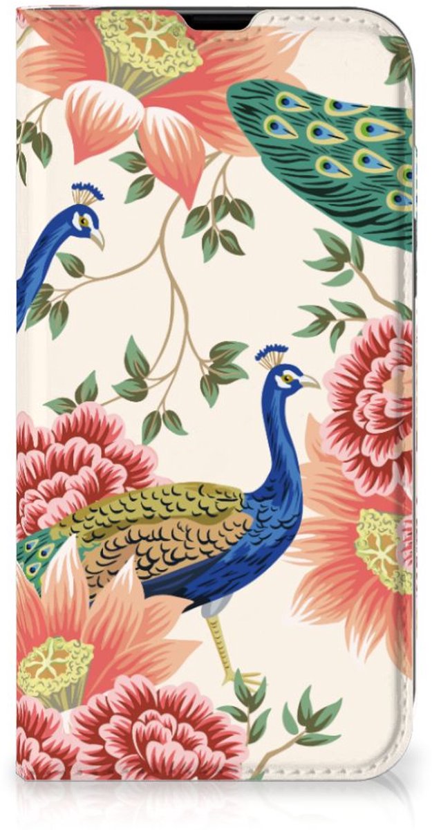 Hoesje maken voor iPhone 13 Pink Peacock
