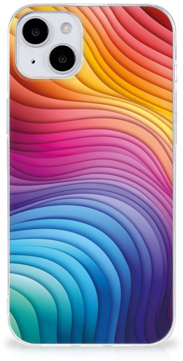 TPU Hoesje voor iPhone 15 Regenboog